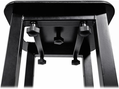 Rockville RTP82B 8 ft Adjustable Black Totem Moving Head Light Stand | Includes Scrim and Bag, 132 lbs Capacity, Steel, 35mm Speaker Adapter, Spring Lock Height Adjustment, Tool-Free Assembly