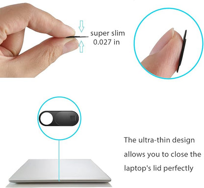 ZUCUCUC Webcam Cover, 11 Pack Laptop Camera Cover Slide, Phone Camera Cover, Ultra Thin Webcam Cover Slide Compatible with MacBook, Laptop, iMac, Desktop, PC, iPad, iPhone, Cell Phone