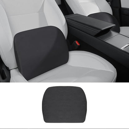 TOPABYTE Lumbar Support Pillow Ergonomic Memory Foam Lumbar Pillow for Lower Back Pain Relief - Back Cushion for Driving, Chair Support for Car, Office & Gaming Chairs (Black, 1PC)