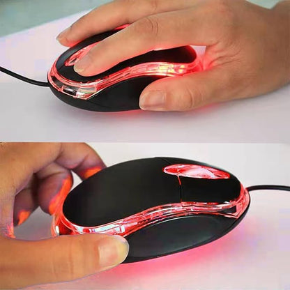 Guiheng 10 Pack Wired Mini Optical Mouse Computer Mouse Ergonomic Mouse with USB Mouse for Laptop PC Desktop mice Compatible with Windows Linux Mac fit for Office Business Home,Kids（Black）