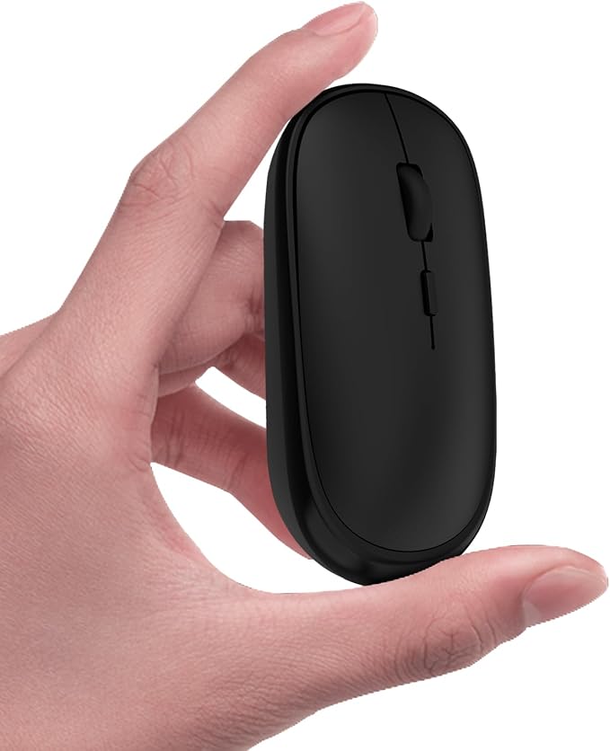 Small Wireless Mouse, Slim Mini Travel Mouse, Designed for Small Hands, Portable Computer mice with USB-A Receiver, Quiet Click, 2400 DPI, 2.4GHz Cordless Silent mice for Laptop, Chromebook, PC