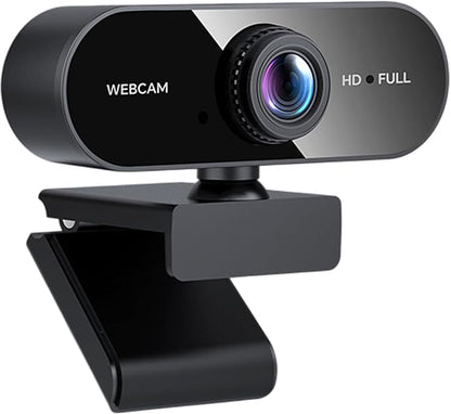 1080P Webcam for PC/Laptop, USB Webcam with Microphone, Noise Cancellation, Support Beauty, Plug & Play with Auto Light Correction for Video Calls, Live Streaming Gaming & Online Meetings