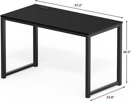 SHW 48-Inch Commercial-Grade Office Computer Desk, Black | Commercial-Grade