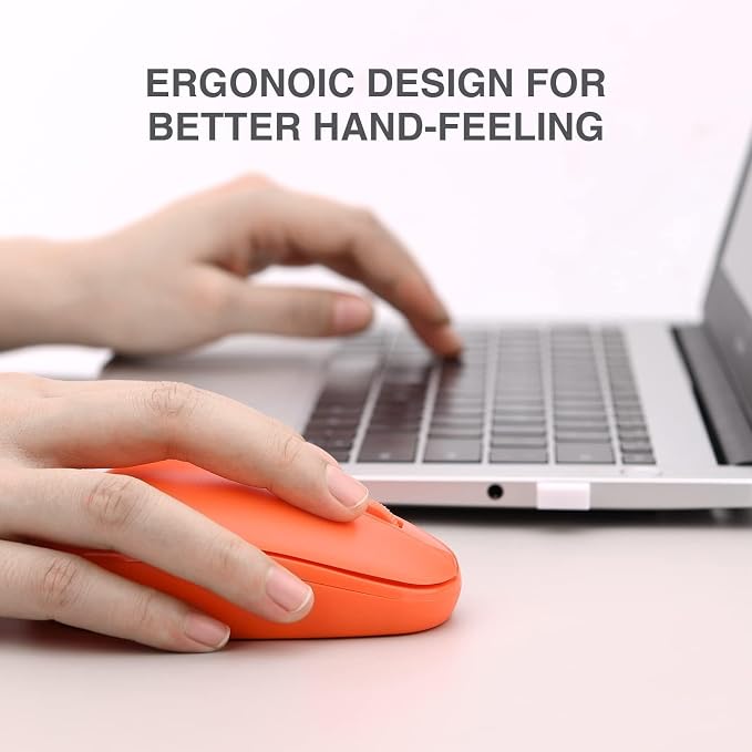 Rii Wireless Mouse RM700 2.4G Silent Mouse with USB Nano Receiver for Laptop,PC,Mac,Chromebook,Windows (5 Mixed Colors)