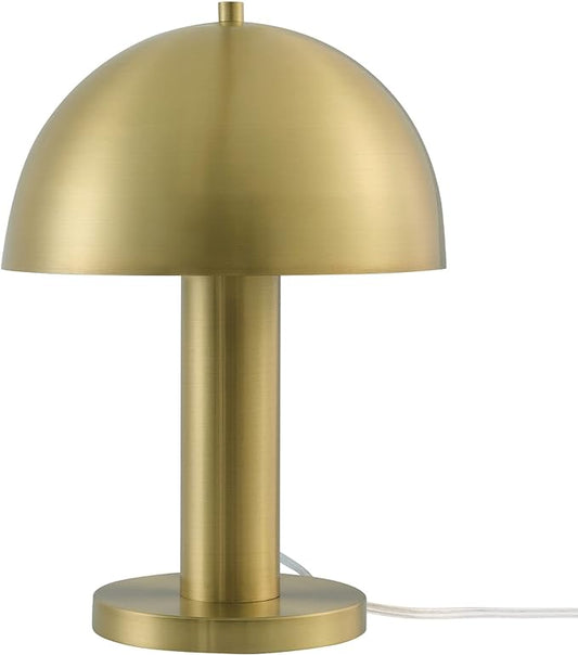 Globe Novogratz x Electric 65856 Olivia 12" Table Lamp, Matte Brass
