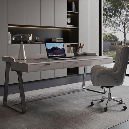 ENGENDER Desk Slate Desk Minimalist Home Small Apartment Study Modern Simple Light Luxury Escritorio(120 * 60 * 81cm)