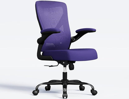 Ergalithic Ergonomic Office Chair - X-Shaped Computer Desk Chair Comfy, Gaming Chair, Office Chair with Lumbar Support, Mesh Office Chairs, Desk Chair for Long Hours(Black Purple)