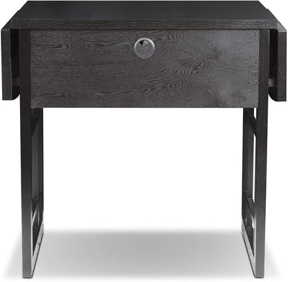 Mission Drop Leaf Computer Desk, 32-Inch, Solid Wood, Compact Folding Writing Desk for Small Spaces, Home Office – Leick Home, 82420