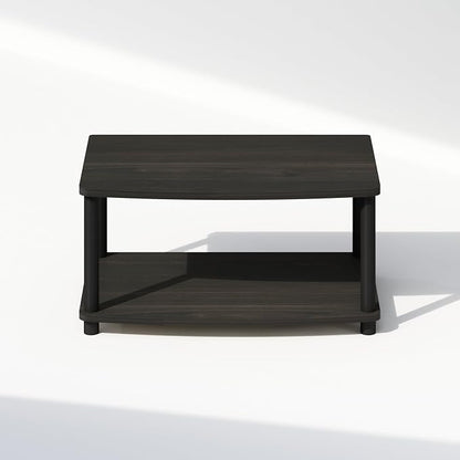 Furinno Turn-N-Tube Printer Stand with Storage, 2-Tier Printer Table, Under Desk Printer Stand, Toolless Assembly, for CPU, Office Supplies, Home Office, Espresso