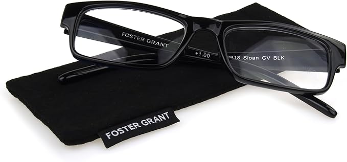 Foster Grant Men's Sloan Square Reading Glasses