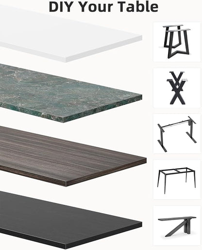 Universal 36 x 24 One-Piece Solid Wood Table Top, 1" Thick Desktop for Stand Up Height Adjustable Desk Frames, Home Office Tabletop, Countertop DIY