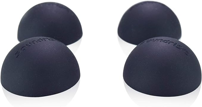 Soundrise DOMES Isolation Pads - Sound Dampening & Anti-Vibration Silicone Feet - Audio Isolation Feet for Subwoofers, Speakers & Turntables - Peel & Stick, Durable Class-A Silicone, Non-Slip (4-Pack)