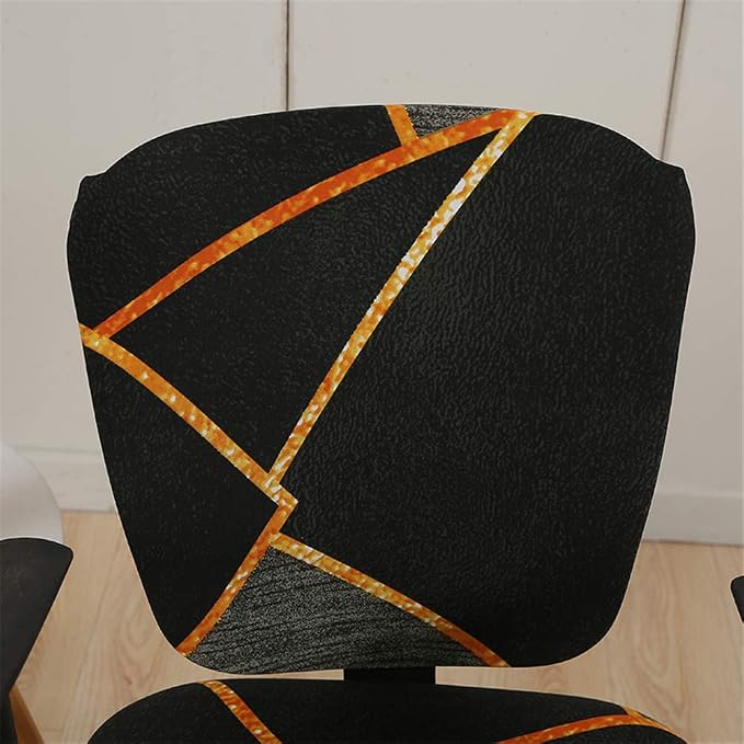 Jinzio Computer Office Chair Cover - Split Protective & Stretchable Cloth Polyester Universal Desk Task Chair Chair Covers Stretch Rotating Chair Slipcover Black Olive