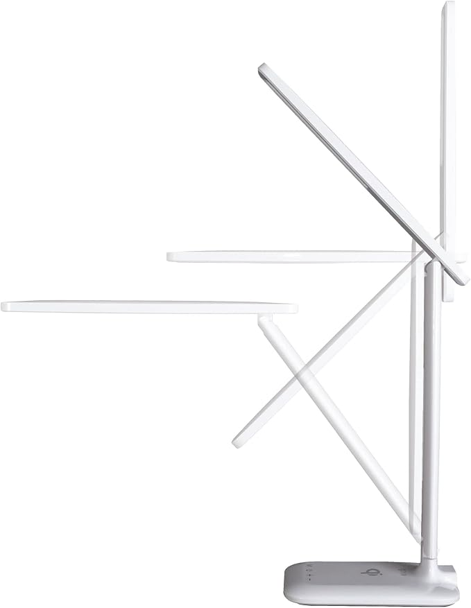 OttLite Slimline LED Desk Lamp – Touch Activated Controls, 3 Brightness Settings, ClearSun LED, Modern Design for Work, Office, or Dorm