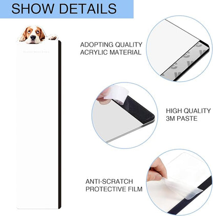 Office Desk Accessories 2pcs Multifunction Computer Monitor Memo Board - Transparent Computer Side Panel Memo Creative Monitor Side Panel Suitable for Office Home Desktop (Monitor Memo Board 14)