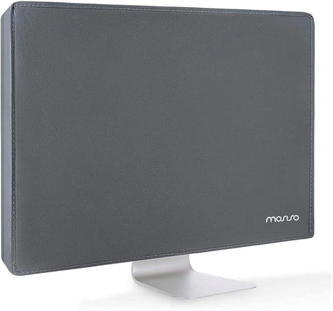 MOSISO Monitor Dust Cover 22, 23, 24, 25 inch Anti-Static Dustproof LCD/LED/HD Panel Case Computer Screen Protective Sleeve Compatible with iMac 24 inch, 22-25 inch PC, Desktop and TV, Space Gray