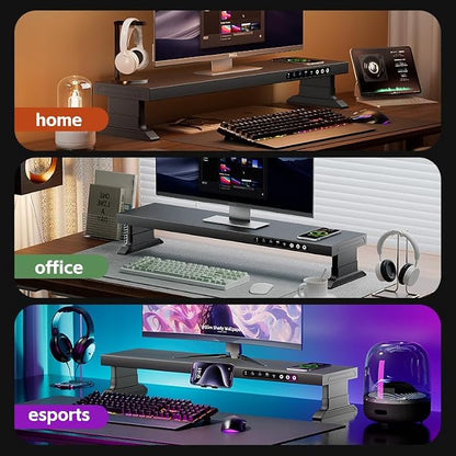 Computer monitor stand (Electric adjustable height, Fast charging version 800)