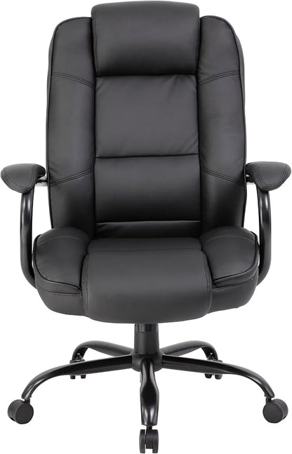 Boss Office Products Heavy Duty Executive Chair with 350lbs Weight Capacity in Black