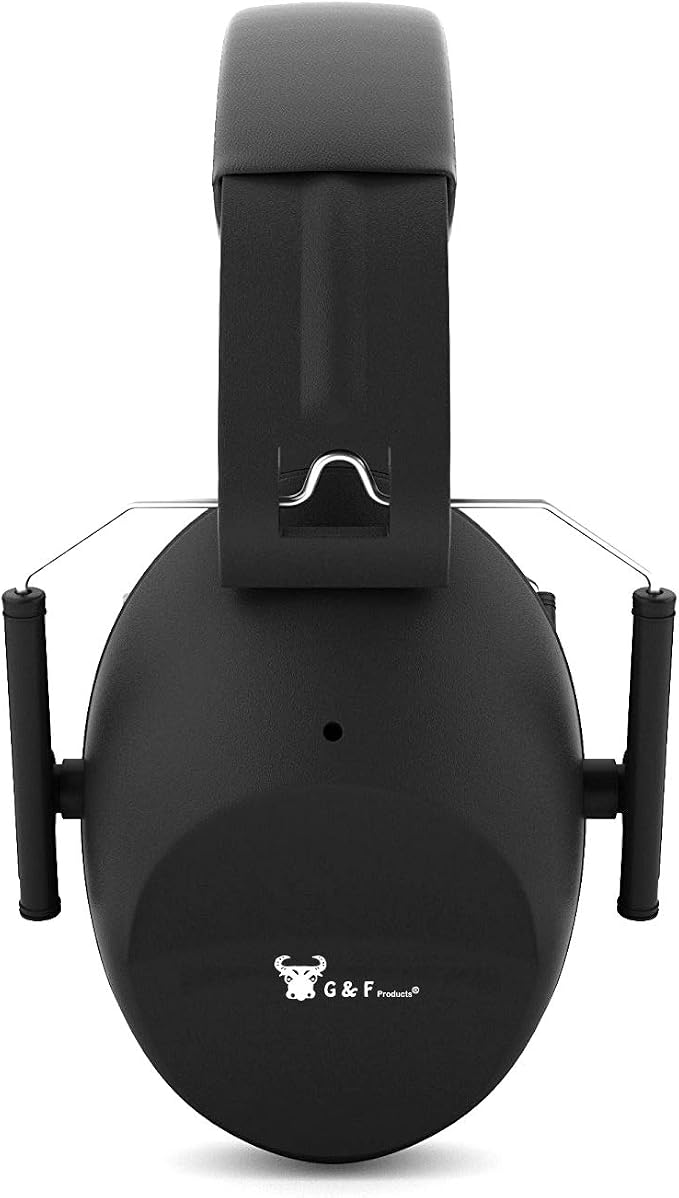 Earmuff hearing protection with low profile passive folding design 26dB NRR and reduces up to 125dB