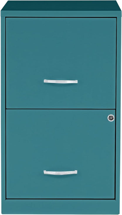 NuSparc 2 Drawer Locking Filing Cabinet | Pre-Assembled Steel Construction | Space-Saving Design is Perfect for Home and Small Office | Letter-Size | Assembled in North America