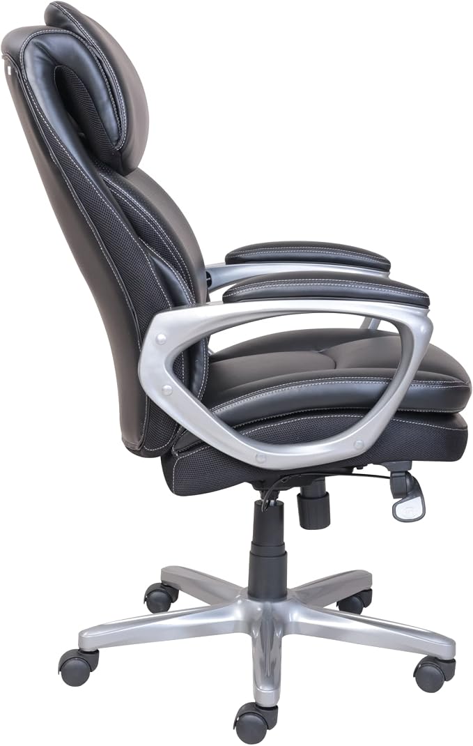 Serta® Smart Layers™ AIR Arlington Executive Chair, Black/Pewter