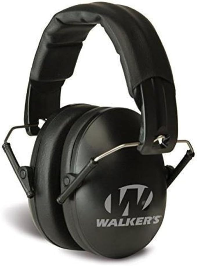 Walker's Unisex Adult's Lightweight Foldable Hearing Protection 22 dB Noise Reduction Pro Low-Profile Earmuffs
