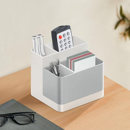 Poeland Desktop Storage Organizer, Pen and Pencil Cases Boxes, Pen or Pencil Holder Box Container for Desk, Office Supplies, Vanity Table