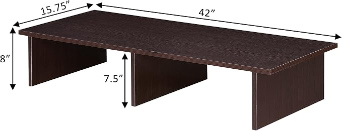 Convenience Concepts Designs2Go TV/Monitor Riser for TVs up to 46 Inches, Espresso