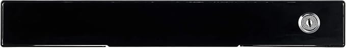 14 inch Slim Under Desk Pull-Out Storage Office Mounted Sliding Metal Drawer For Standing Desk,Black