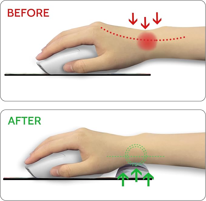 Blusabaca Mouse Pad with Wrist Rest, Hummingbird Ergonomic Mouse Pads Wrist Support for Desk, Cute Gaming Mousepad for Wireless Mouse Laptop Computer Work Home Desk Accessories Office Supplies Decor