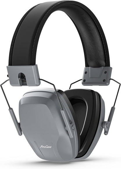 ProCase Noise Reduction Ear Muffs SNR 29dB, Hearing Protection Headphones for Adults, Adjustable Soundproof Ear Defenders