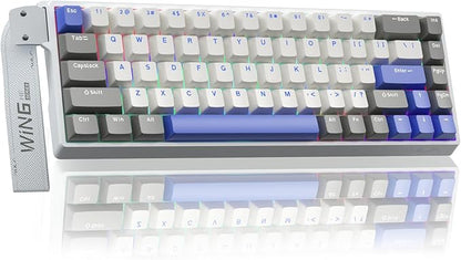AULA WIN68 HE MAX - Hall Effect Gaming Keyboard with Magnetic Switch, Adjustable Actuation Fast Trigger Mode, 8KHz Polling Rate, RGB Backlit Wired Mechanical Gaming Keyboard 60 Percent Compact Design