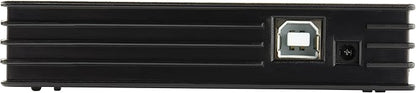 StarTech.com 4 Port Compact Black USB 2.0 Hub - Bus-powered or with Included Power Adapter - Portable Mac/PC laptop hub, TAA (ST4202USB)