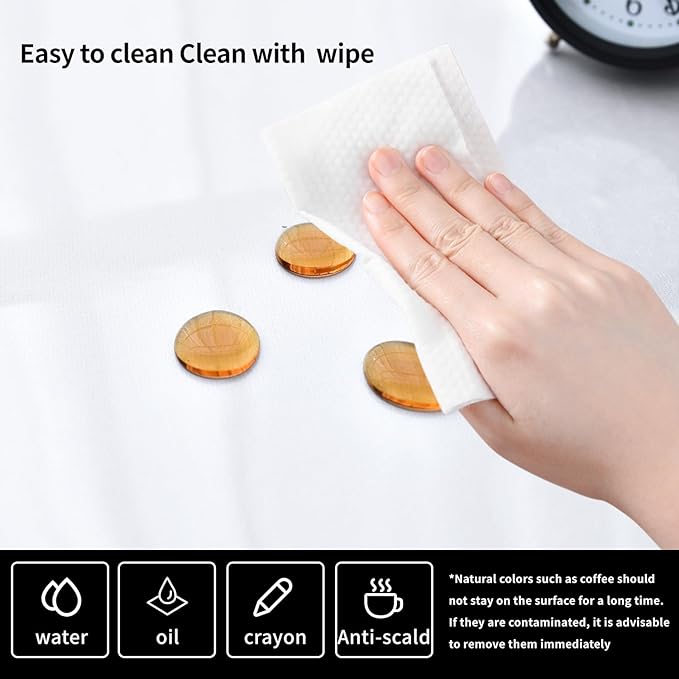 Clear Desk Mat, Non-Slip PVC Desk Protector Mat with Round Edge, Heat Resistant & Waterproof Clear Desk Writing Mat for Home and Office (27.6"*13.8")