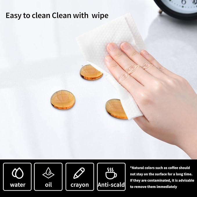 Clear Desk Mat, Non-Slip PVC Desk Protector Mat with Round Edge, Heat Resistant & Waterproof Clear Desk Writing Mat for Home and Office (23.6"*15.7")