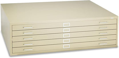 Safco Products 4998TSR Flat File for 48" W x 36" D Documents, 5-Drawer (Additional Options Sold Separately), Tropic Sand