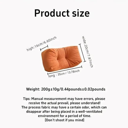 Back Pillow for Chair, Lumbar Support Pillow for Office Chair Lower Back Pain Relief Soft Cushion Car Bed Couch Sitting High Elasticity (Blue, 35cm*16cm*20cm)