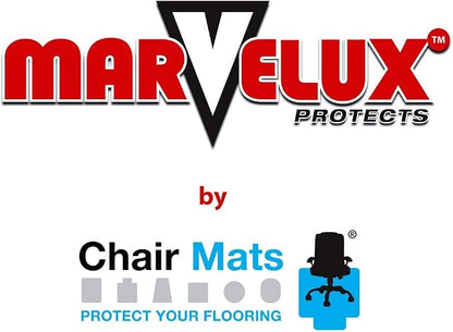Marvelux Heavy Duty Polycarbonate Office Chair Mat for Hardwood Floors 36" x 48" | Transparent Hard Floor Protector with Lip | Shipped Flat | Multiple Sizes