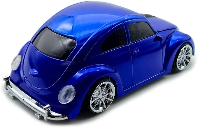 Wireless Mouse, TDRTECH Cool Sports Car Shaped Mouse 2.4GHz Optical Gaming Mouse for Computer PC Notebook Laptop-Blue