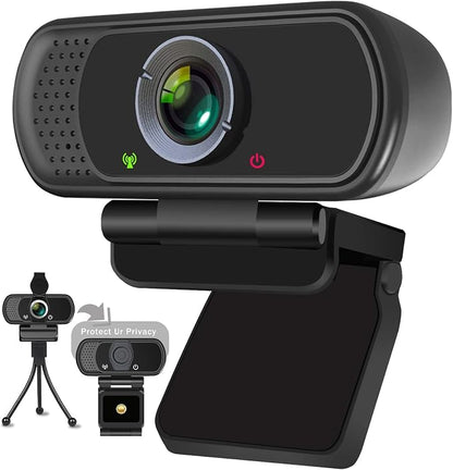 XPCAM HD 1080p Webcam with Microphone,USB Web Camera for Computer PC Laptop | PC Webcam with Cover/Tripod,110°FOV Wide Angle,Plug&Play Streaming Computer Camera for Laptop Mac Zoom,Teams,Twitch Gaming