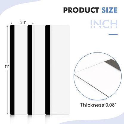 DOLLAR BOSS 3 Pcs 11" x 3.1" Transparent Acrylic Monitor Memo Board | Computer Screen Side Note Holder, Office Desk Accessories, Clear Message Board, For Sticky Notes Memos, Fits PC & Laptop