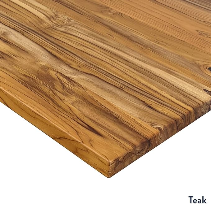 Desky Dual Hardwood Sit Stand Desk - 80x30 Electric Standing Desk - Dual Motor, 3 Stage Adjustable Height Desk - Solid Wood Standing Desk - Whole-Piece Top in White Oak Wood