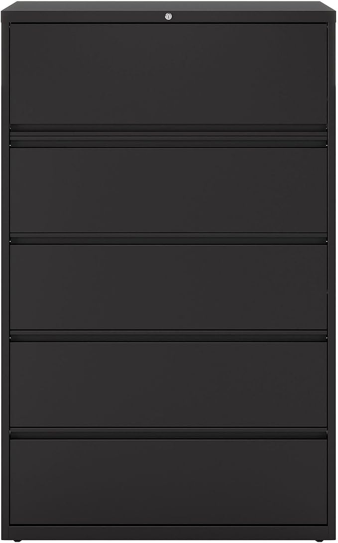 Lorell Telescoping Suspension Lateral Files - 5-Drawer