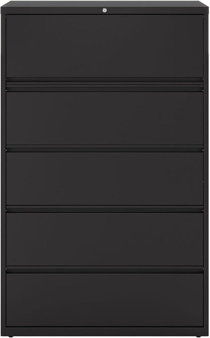 Lorell Telescoping Suspension Lateral Files - 5-Drawer