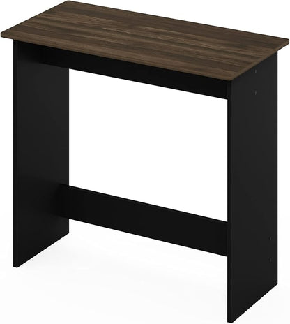 Furinno Simplistic 31-Inch Rustic Brown Computer Desk, Small Office Desk, Rectangular Home Office Desk with Drawers, Gaming Desk for Home Office, Bedroom, Study Room, Brown Walnut