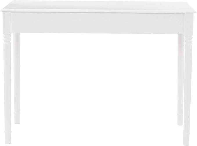 SEI Furniture - Writing 2-drawer Desk- Crisp White - Transitional Design, White Finish - Ideal for Home Office, Bedroom (HO8800)