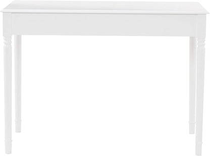 SEI Furniture - Writing 2-drawer Desk- Crisp White - Transitional Design, White Finish - Ideal for Home Office, Bedroom (HO8800)