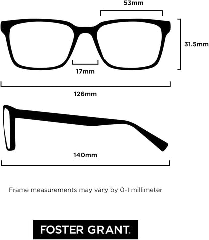 Foster Grant James Multifocus Reading Glasses