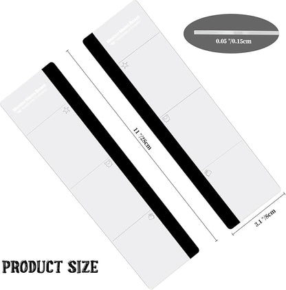 Office Desk Accessories 2pcs Monitor Memo Board Computer Message Board Office Supplies for Women Men Computer Sticky Note Holder with Functional Areas Home Office Accessories Office Must Haves