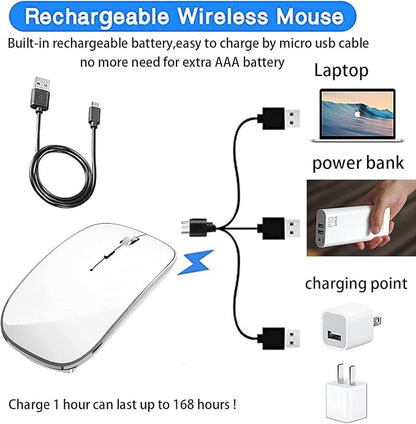 Bluetooth Mouse for iPad pro iPad Air Mac MacBook Pro MacBook Air MacBook Laptop Chromebook Win8/10/11 HP DELL PC